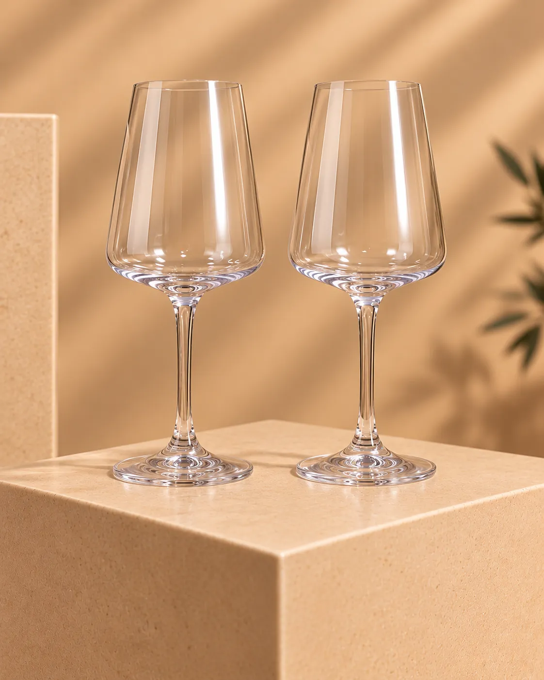 Dos copas de cristal Chardonnay Goblet La Italiana