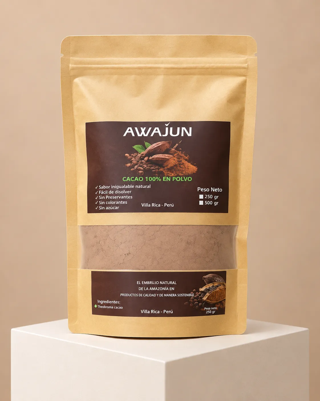 Awajún Chocolate en Polvo