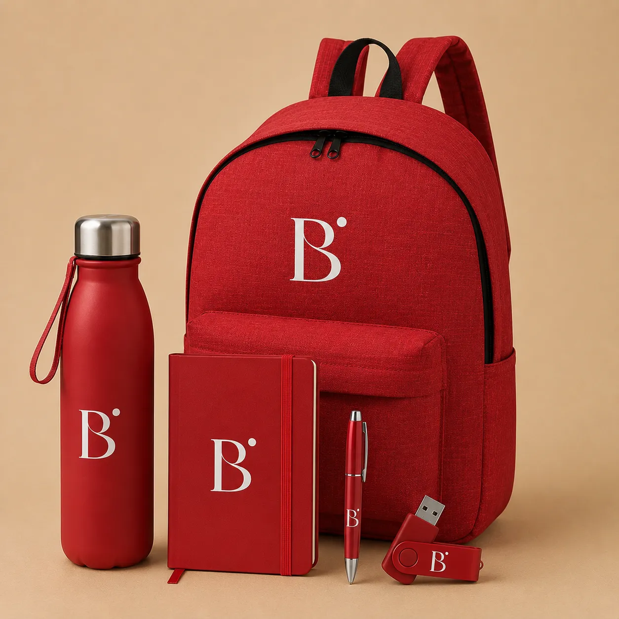 BOXIA Perú kit corporativo personalizado con mochila y productos promocionales