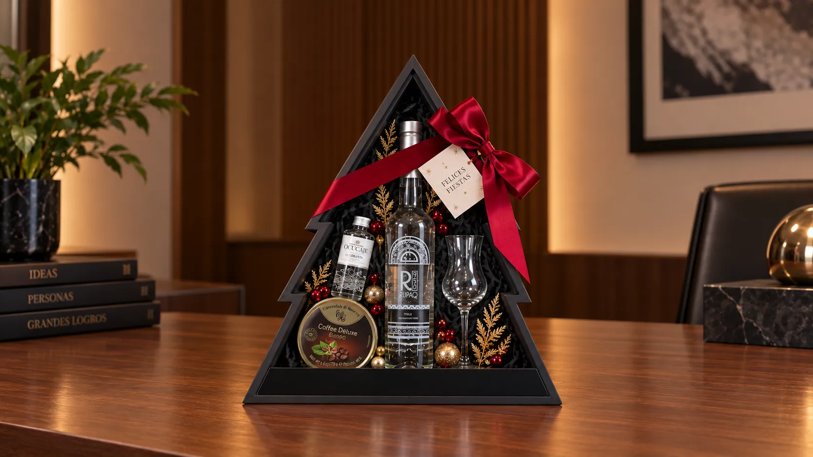 El Arbolito Noir - regalo navideño premium BOXIA