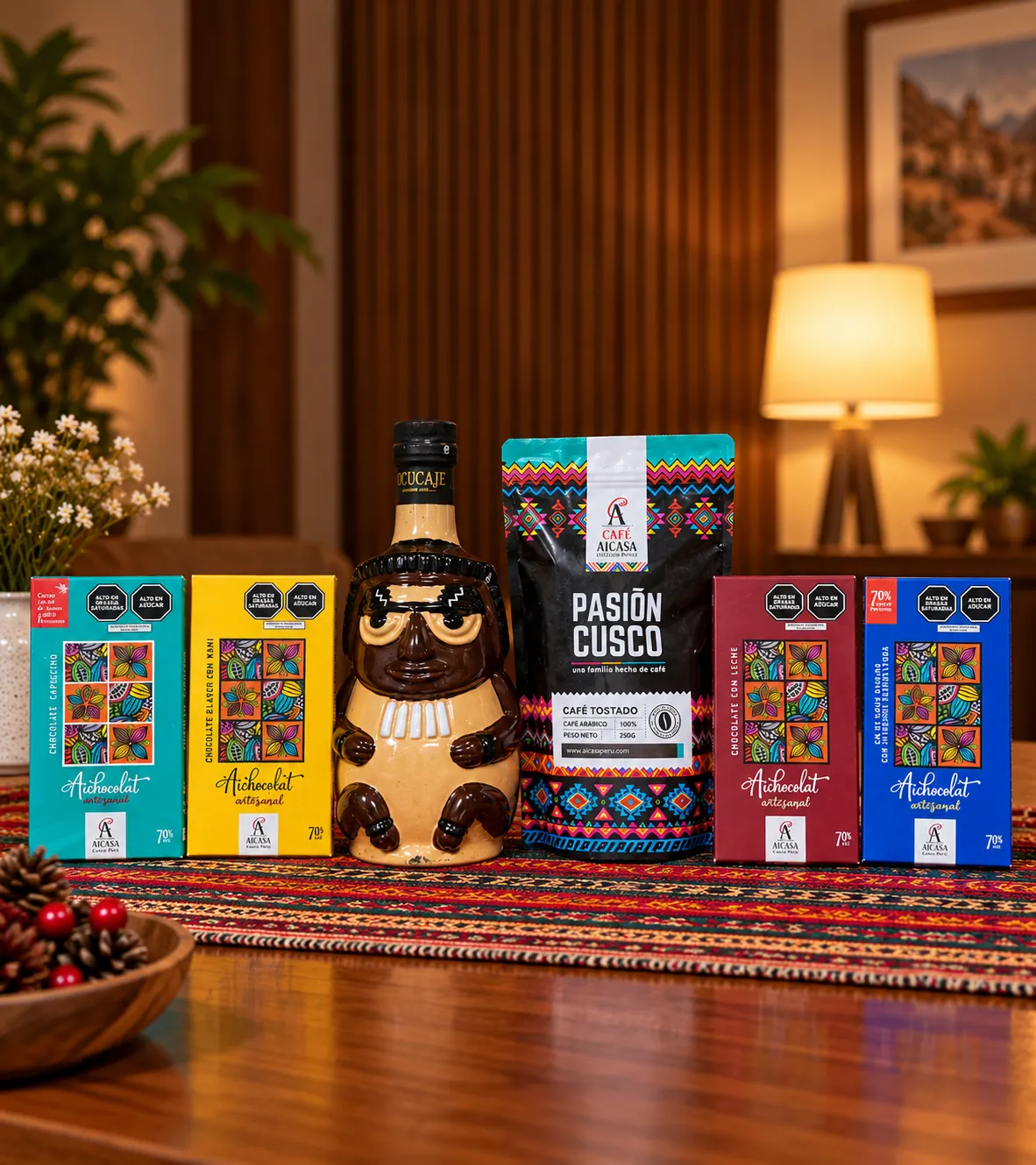 Caja navideña El Cajón Peruano para empresas - productos incluidos