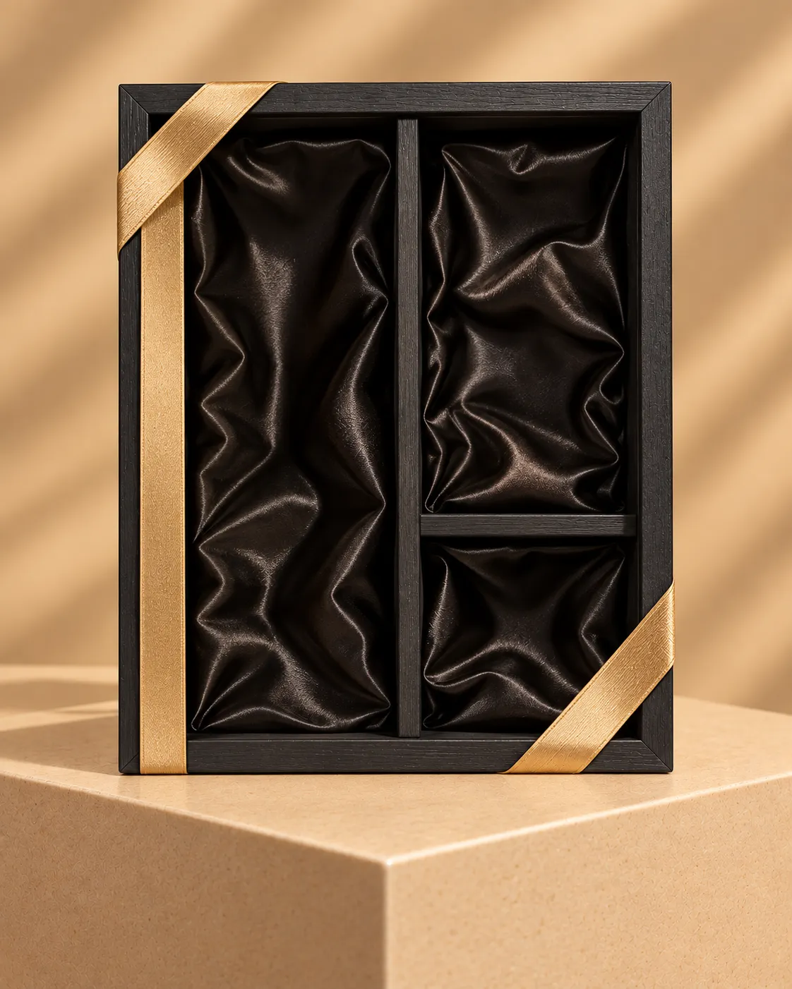 Caja de madera premium personalizada La Dorada