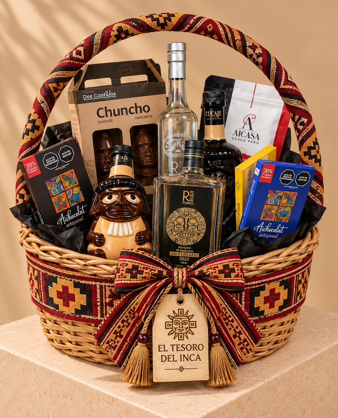 Canasta El Tesoro del Inca navideña premium para empresas BOXIA