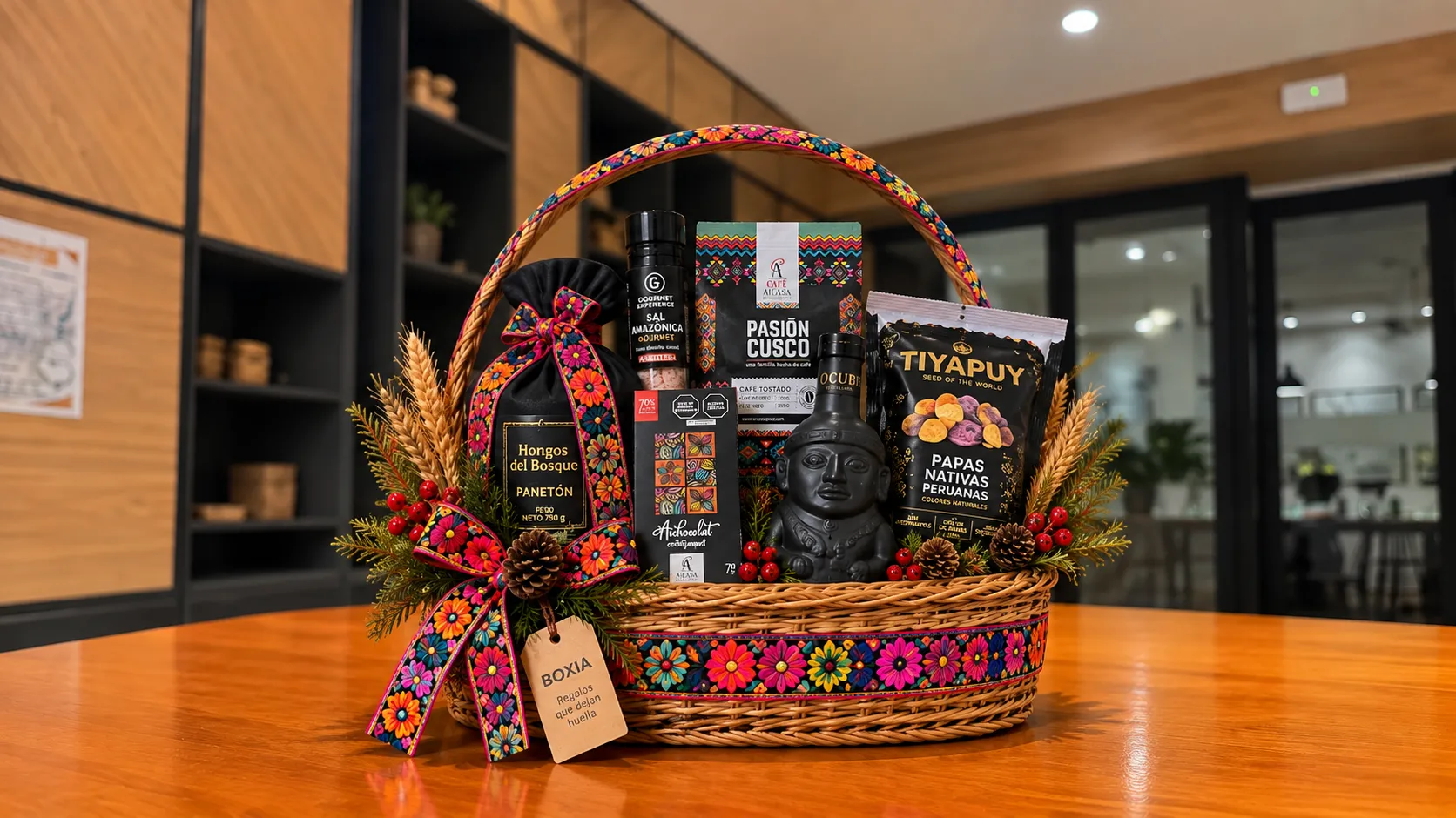 La Cholita - canasta navideña para empresas BOXIA