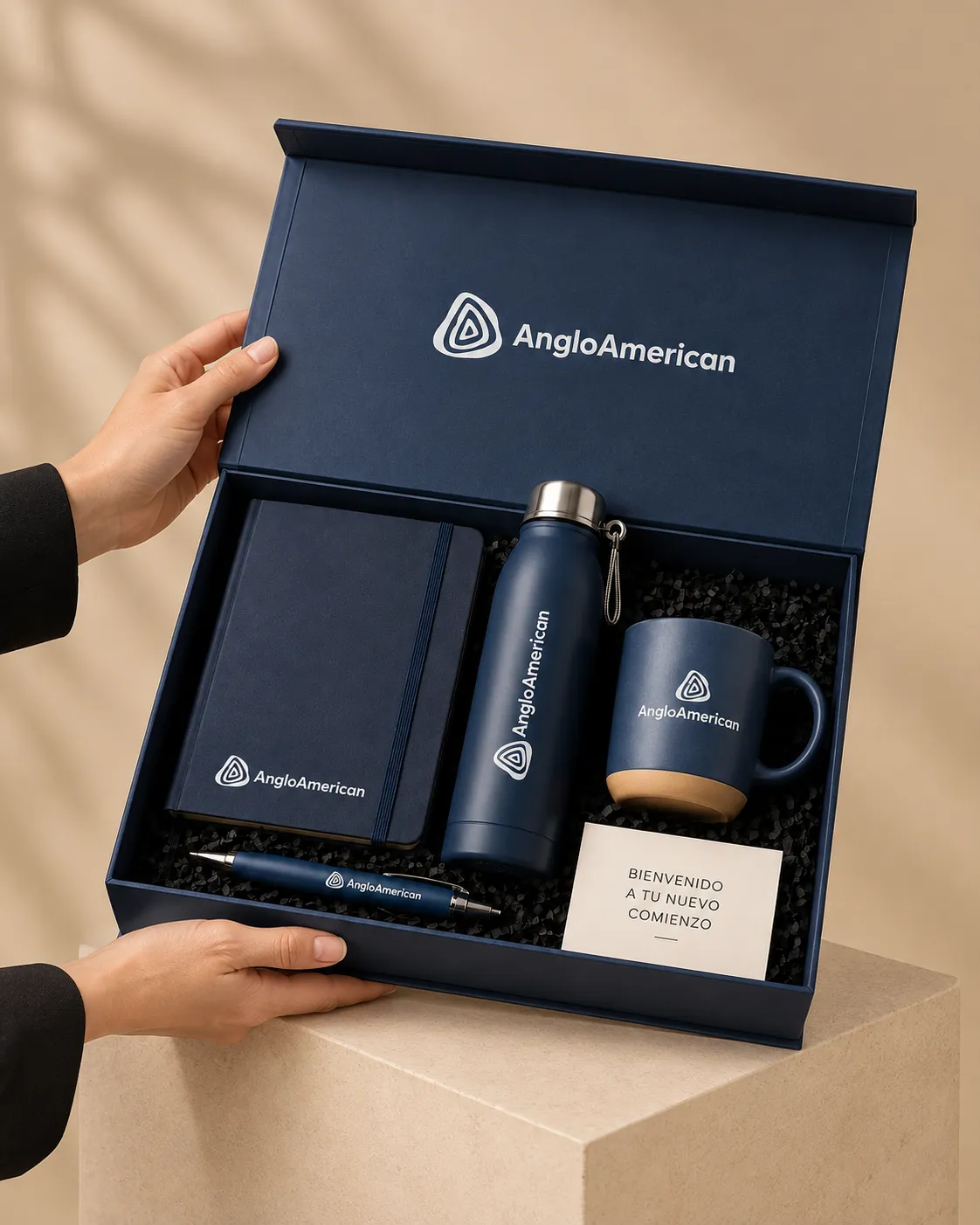 Kit Bienvenido, welcome kit corporativo para nuevos colaboradores