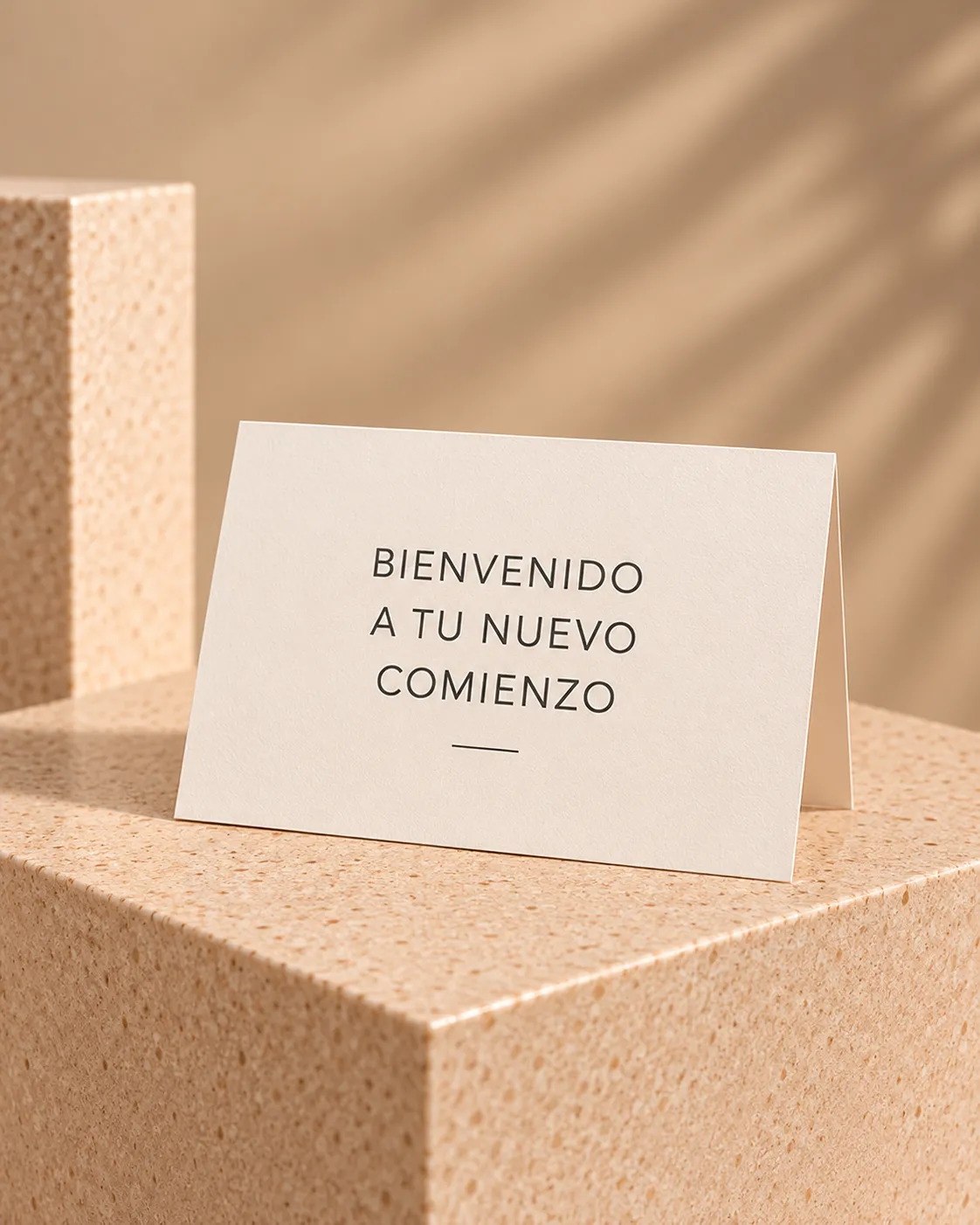 Tarjeta de bienvenida para Kit Bienvenido BOXIA
