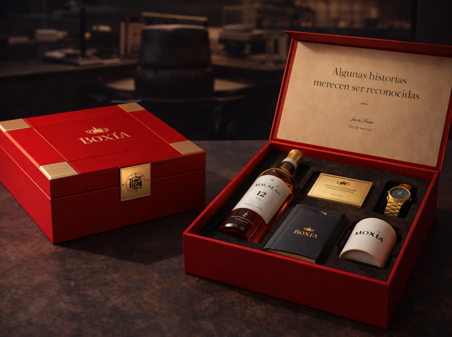 cajas corporativas premium en Perú regalos empresariales de lujo personalizados Boxia