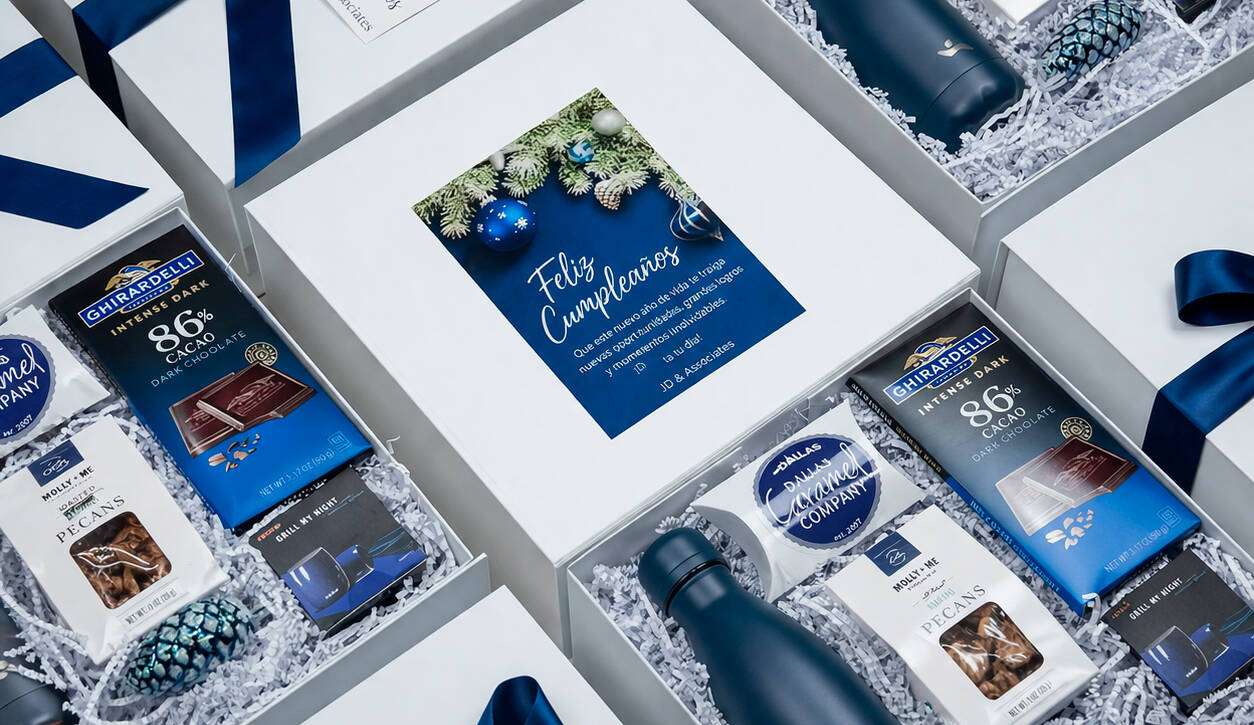 Caja gourmet premium con café y chocolate peruano