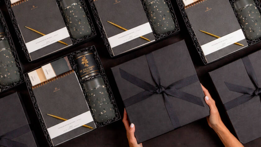 Cajas de regalos corporativos premium diseñadas para experiencias de colaboradores